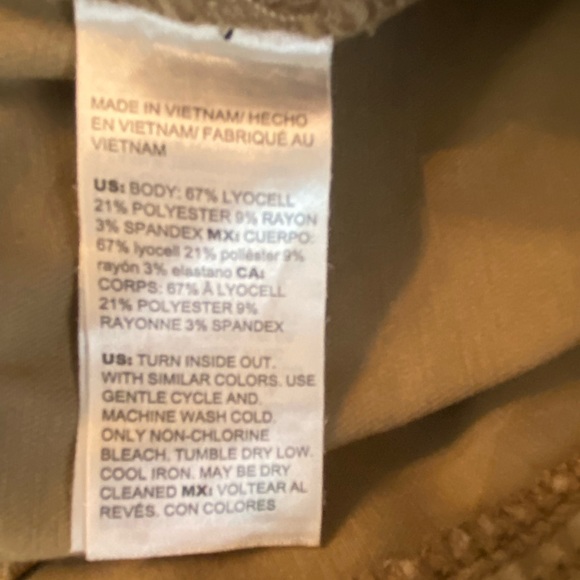 White House Black Market Curvy-Fit Soft Denim MidRise Skinny Jeans Beige 10 Long - Picture 10 of 13